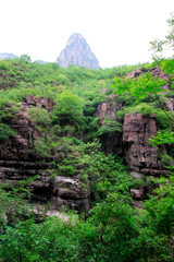 yuntai mountain scenic spot scenery, jiaozuo city, China.