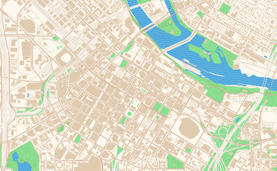 Minneapolis Minnesota printable map excerpt