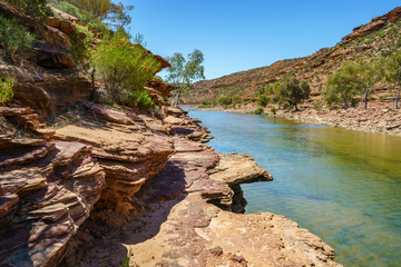 Hiking natures window loop trail, kalbarri national park, western australia 11