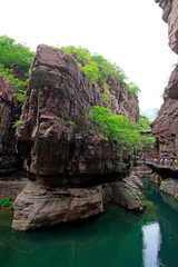 yuntai mountain scenic spot natural scenery, jiaozuo city, China.