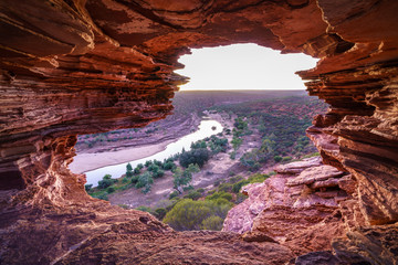 before sunrise at natures window in kalbarri national park, western australia 4