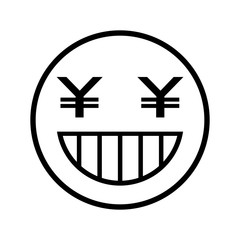 金銭欲に満ちた顔