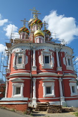 Obraz premium Church of the Cathedral of the Blessed Virgin (Rozhdestvenskaya or Stroganovskaya). Nizhny Novgorod, Russia