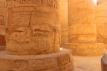 Great Hypostyle Hall in Karnak temple complex in Luxor, Egypt