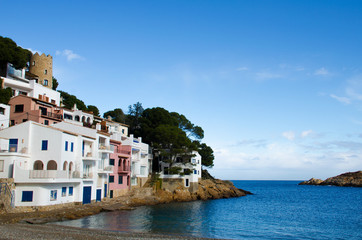 Fototapeta na wymiar Playa de Sa Tuna, Costa Brava-Girona