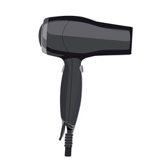 Hair dryer. Vector illustration.