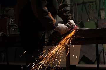 Close-up - Blacksmith Working Process.