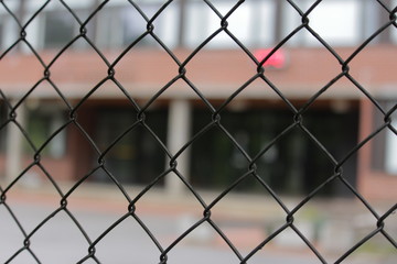 Naklejka premium metal fance