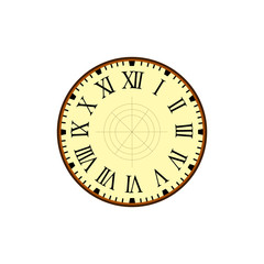 Vintage Clock - Vector Graphic 