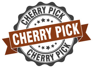 cherry pick stamp. sign. seal