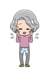 My grandmother Peeing