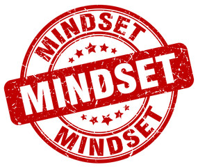 mindset red grunge stamp