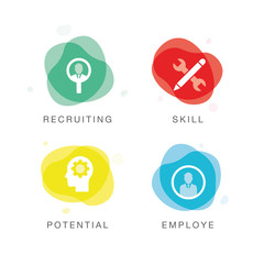 HUMAN RESOURCES ICON SET