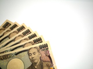 日本円　一万円札　コピースペース
