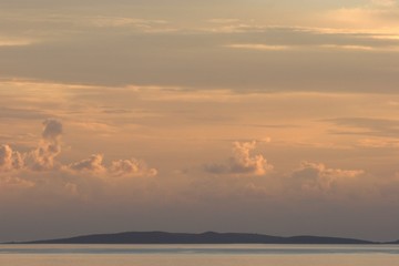 Fototapeta premium Sunset on the Adriatic sea 