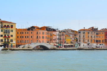 Fototapeta na wymiar Canale di Venezia, Italia