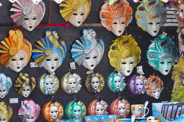 Magneti di maschere, Venezia, Italia