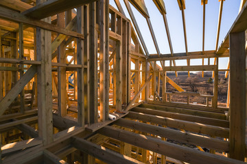 Frame house construction
