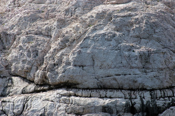 Close-up image of cliff-Location Pag island, Croatia