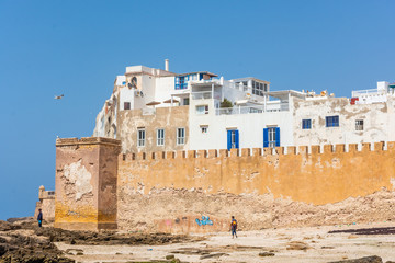 Fortress and white houses of Essaouira, Morocco