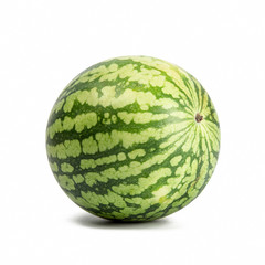 Yellow watermelon isolated on white background