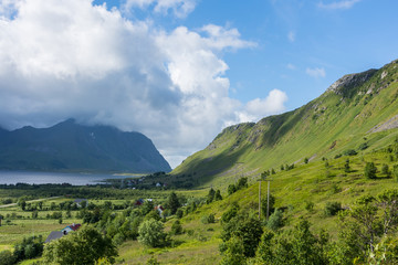 Fototapeta na wymiar Landscape of the Lofoten Islands, Norway