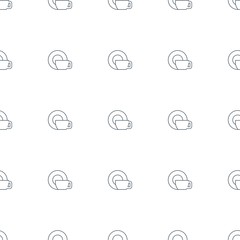 dish icon pattern seamless white background