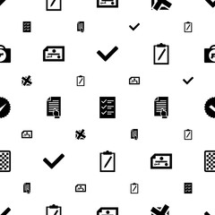 check icons pattern seamless white background