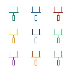 goal post icon white background