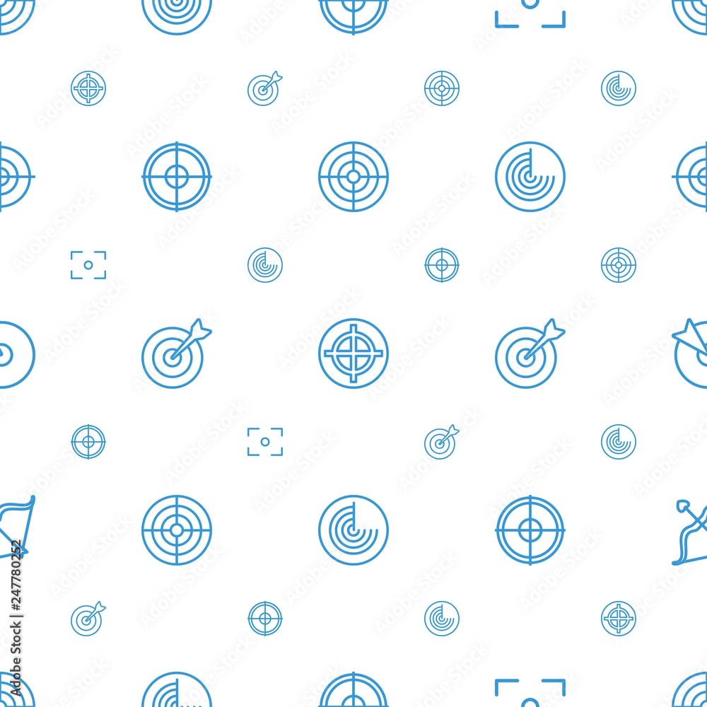 Poster target icons pattern seamless white background