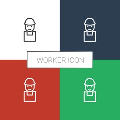worker icon white background