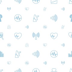 wave icons pattern seamless white background