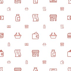 commerce icons pattern seamless white background