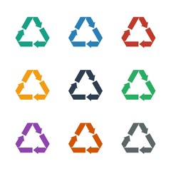 recycle icon white background