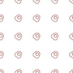 Obraz premium egg icon pattern seamless white background