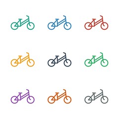 child bicycle icon white background