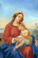 Obrazy  Najświętsza Maryja Panna z Dzieciątkiem Jezus
