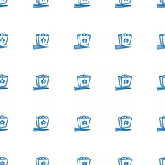 chinese fast food icon pattern seamless white background