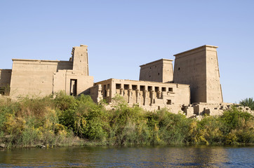 The temple of Isis from Philae near to Aswan, Egypt