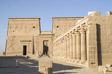 Fototapeta na wymiar The temple of Isis from Philae near to Aswan, Egypt