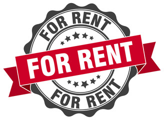for rent stamp. sign. seal