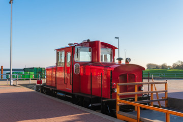 Kokomotive der Schmalspurbahn der Ostfriesischen Insel Langeoog