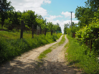 Soil rural road