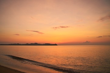 sunrise on the sea
