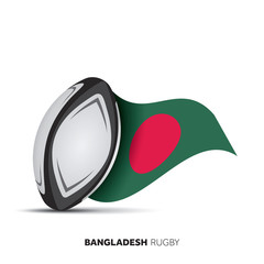 Bangladesh national flag rugby ball.