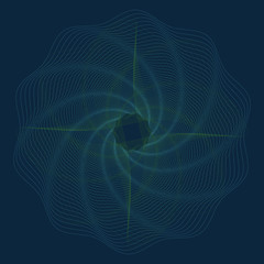 Editable guilloche vector pattern