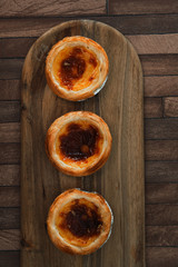 delicious portuguese egg tart dessert