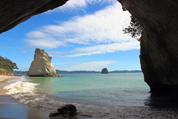 Fototapeten Cathedral Cove on the Coromandel Penninsula, New Zealand. © reindo
