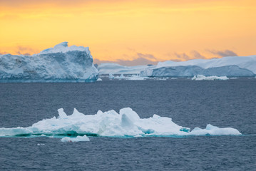 Fototapeta na wymiar Ice Landscape of the Antarctic sector, near the Paulet Island