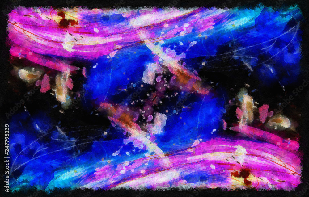 Poster abstract paintng background and color effect, color background.